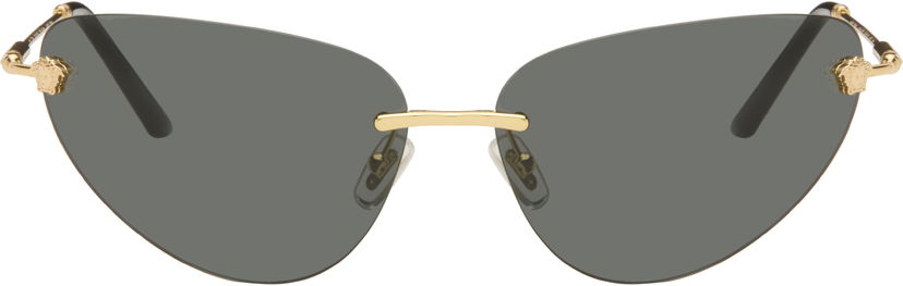 Slnečné okuliare Versace Medusa Cat-Eye Rimless Sunglasses Šedá | 0VE2281 8056262427705