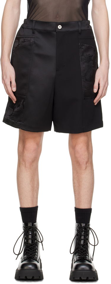 Šortky Feng Chen Wang Feng Chen Wang Jacquard Shorts Čierna | FMS17ST08, 0