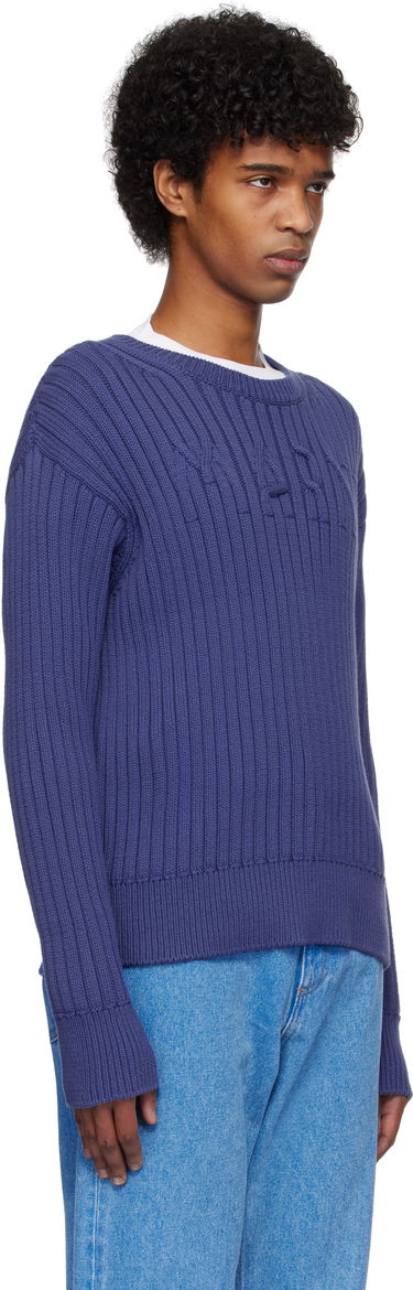 Sveter Marni Marni Cable Logo Crewneck Sweater Čierna | GCMG0430A0 UFC950, 4