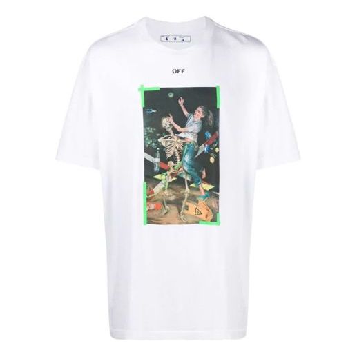 Tričko Off-White Pascal Painting Graphic Oversize T-Shirt Biela | OMAA038F20FAB0150155, 0
