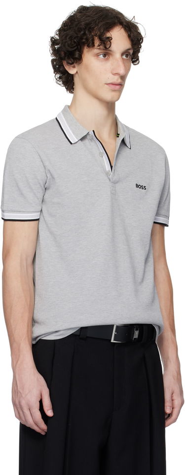 Polo tričko BOSS Striped Polo Shirt Navy | 50469055, 1