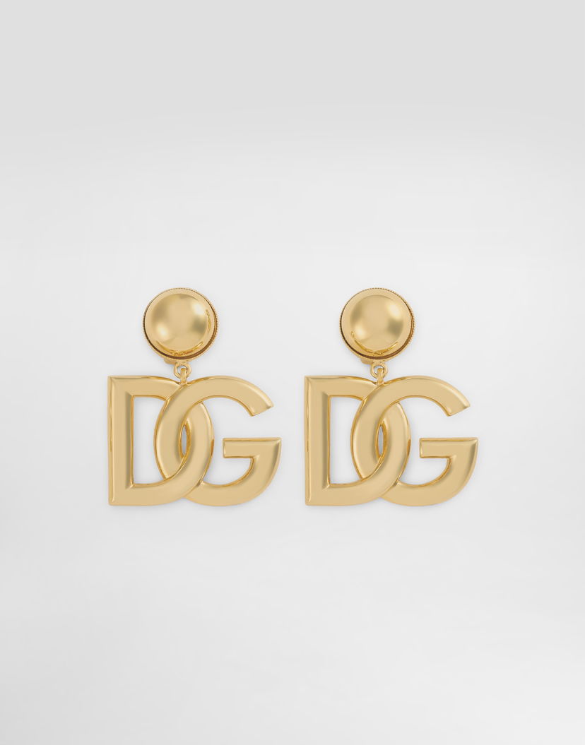 Náušnice Dolce & Gabbana Dolce & Gabbana DG Logo Earrings Onesize Metalická | WEN6P2W1111ZOO00