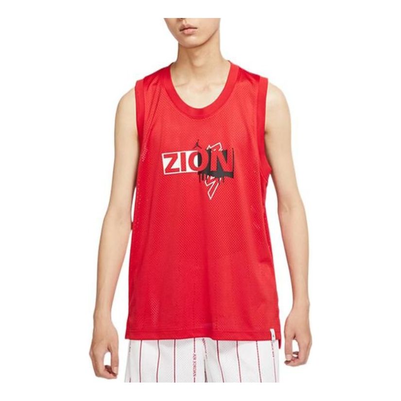 Tielko Jordan Jordan Zion Basketball Jersey Červená | DX6583-657