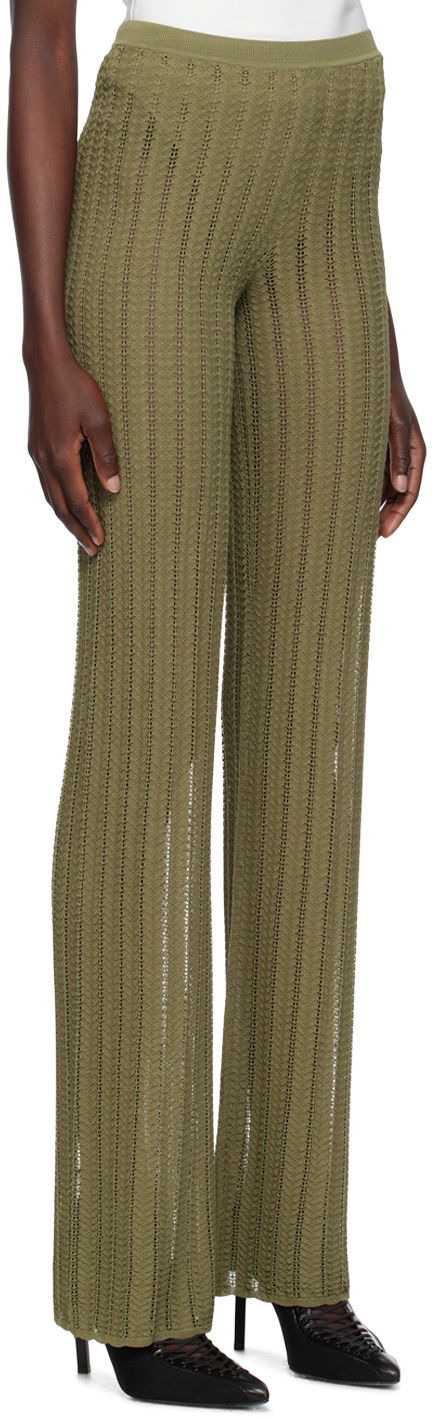 Nohavice Dion Lee Dion Lee Knit Trousers Zelené | C7217P23, 1