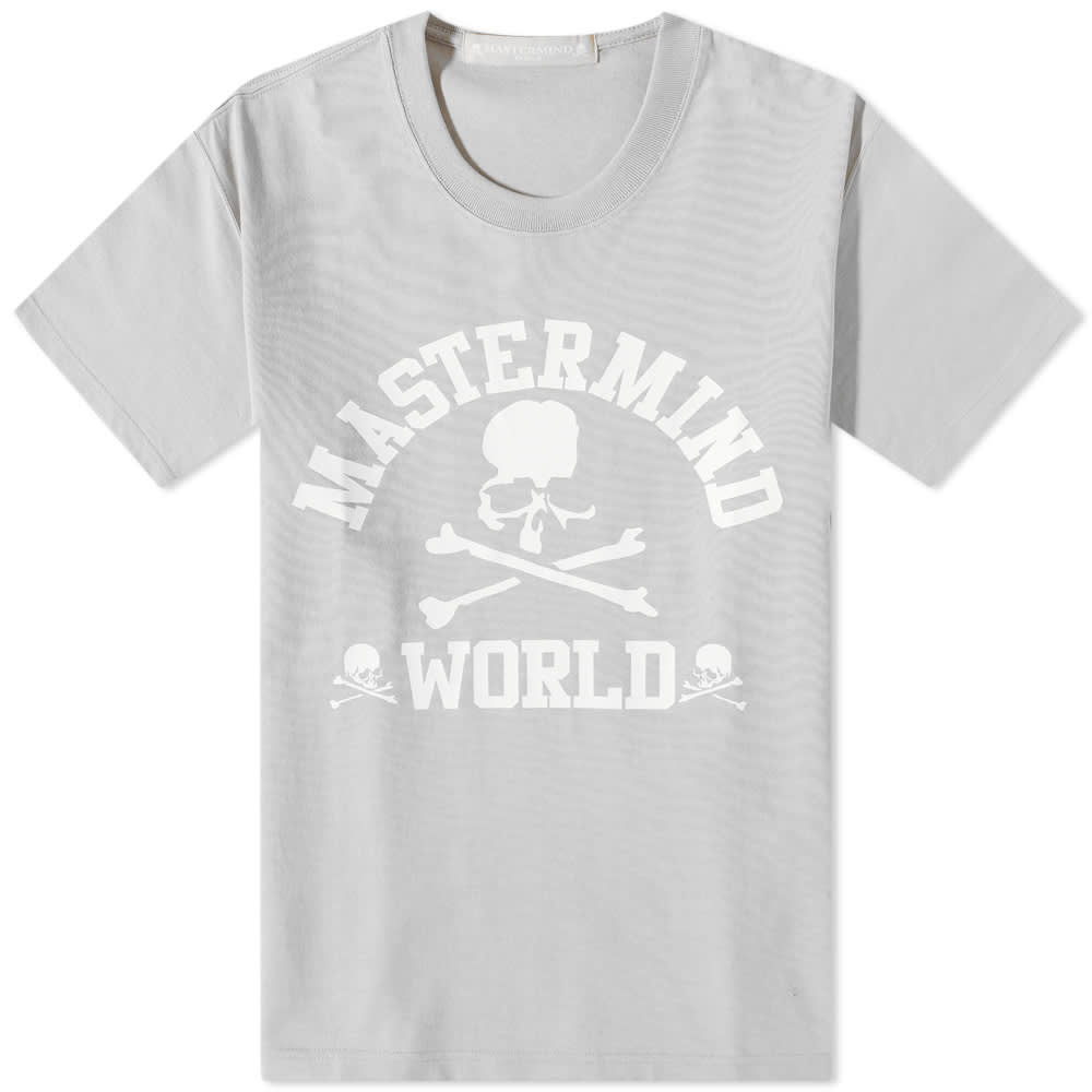 Tričko Mastermind WORLD College Logo Tee Šedá | MW22S09-TS038-GRY, 0