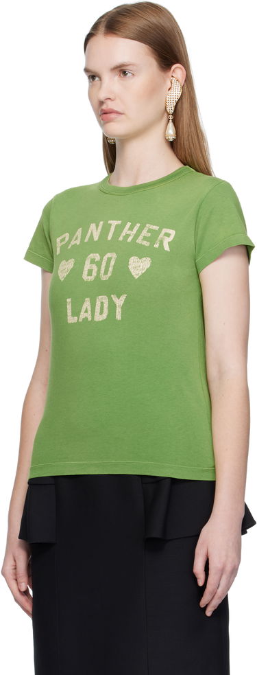 Tričko Valentino Valentino Printed Cotton T-Shirt Zelené | 7B3MG24Y9GL, 3