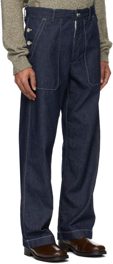 Džínsy C.P. Company C.P. Company Loose Denim Jeans Modrá | 18CMPA157A-110295W, 1
