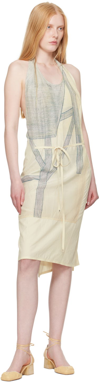 Šaty LEMAIRE Lemaire Philippe Weisbecker Apron Midi Dress Žltá | DR1103 LF1414, 3
