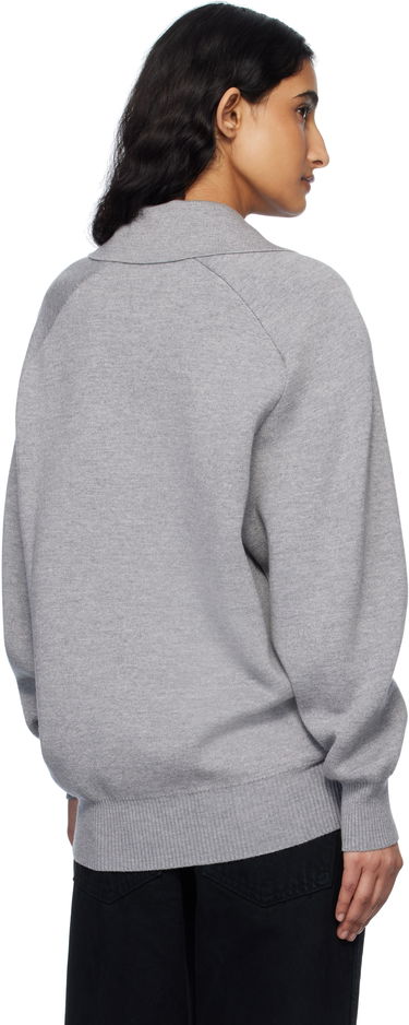 Sveter Khaite Khaite Jonas Cashmere Polo Sweater Šedá | 9666727, 2