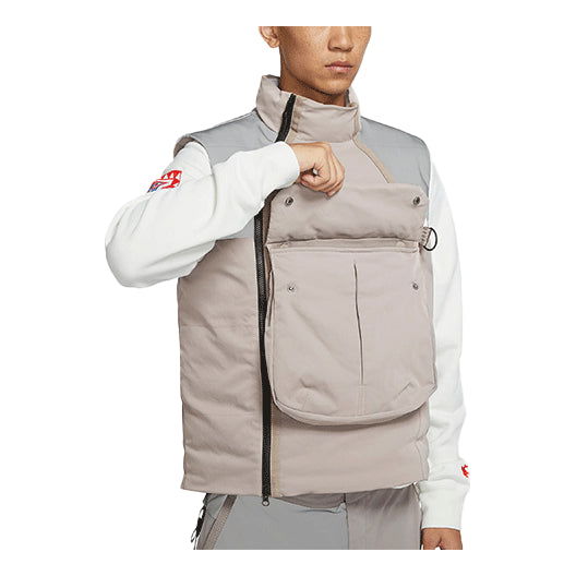 Vesta Nike Sportswear Tech Pack Colorblock Warm Vest Béžová | DD6637-087