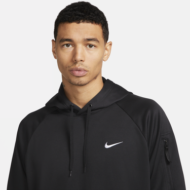 Mikina Nike Therma-FIT Pullover Fitness Hoodie Čierna | DQ4834-010, 4