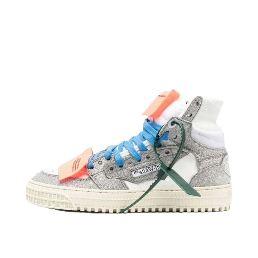 Tenisky a topánky Off-White 3.0 Off Court High-Top White Silver Glitter W Šedá | OWIA112S23LEA0050172