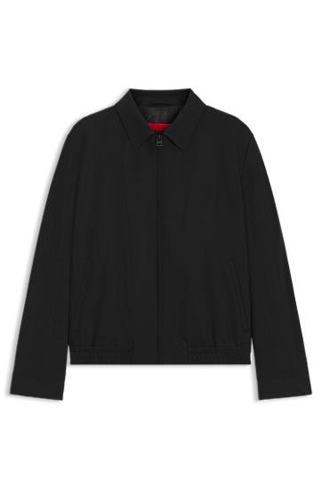 Bunda BOSS Slim-Fit Performance-Stretch Jacket Čierna | 50544903