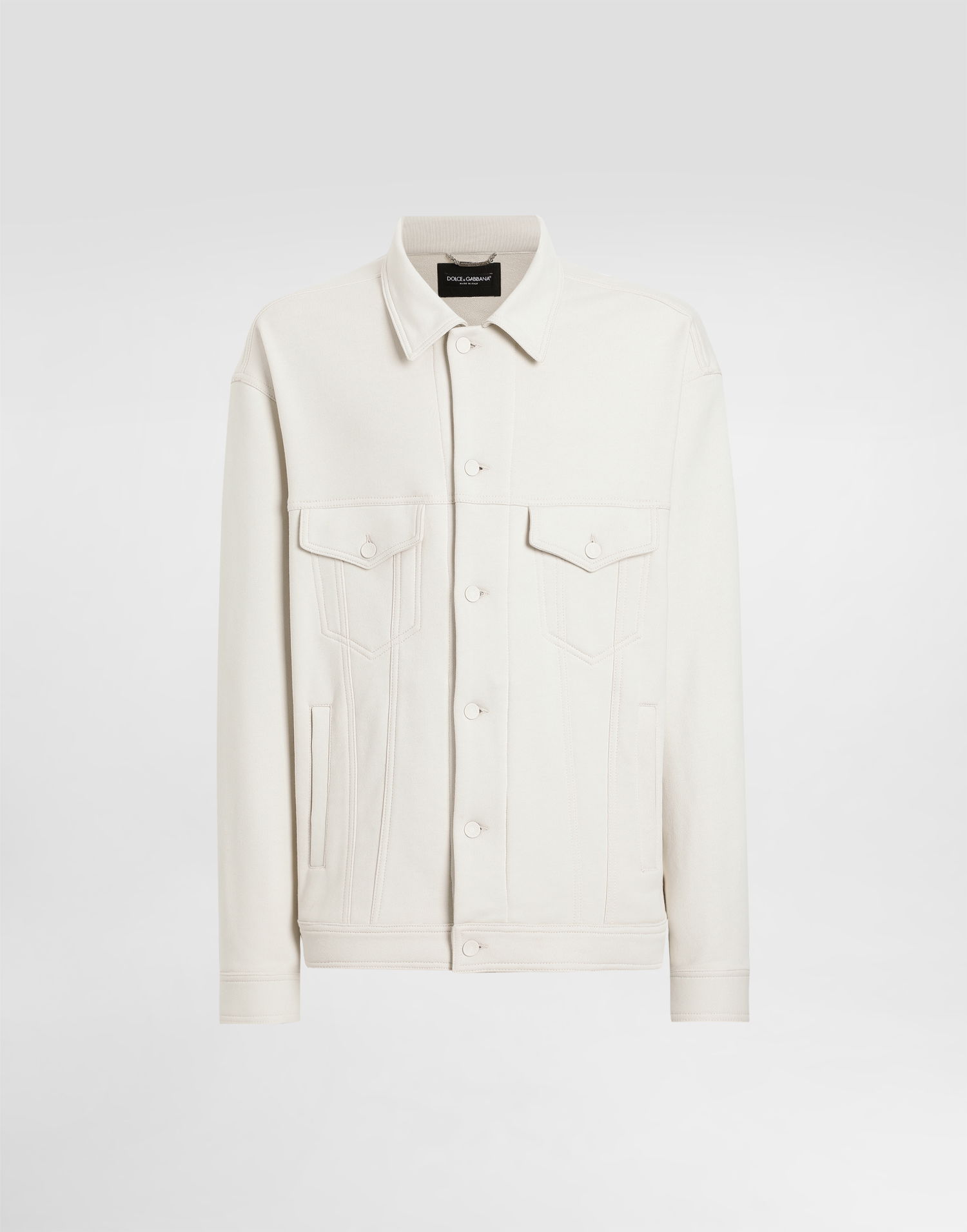 Bunda Dolce & Gabbana Dolce & Gabbana Cotton Fleece Jacket Biela | G9BKBTHU7O5W0802, 0