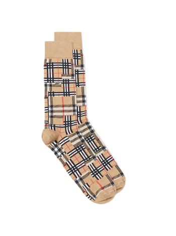 Burberry Patchwork Check Sock 8045569-A7026