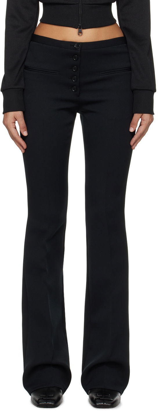 Nohavice Courrèges Courrèges Tailored Flare Trousers Čierna | 124CPA184PL0007, 0