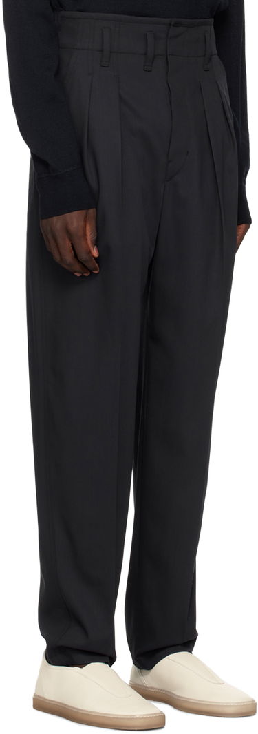 Nohavice LEMAIRE LEMAIRE Pleated Trousers Čierna | PA1084 LF1210, 4