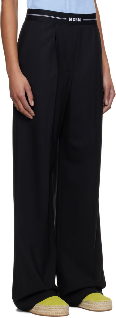 Nohavice MSGM MSGM Pleated Trousers Čierna | 3841MDP14 257127, 1