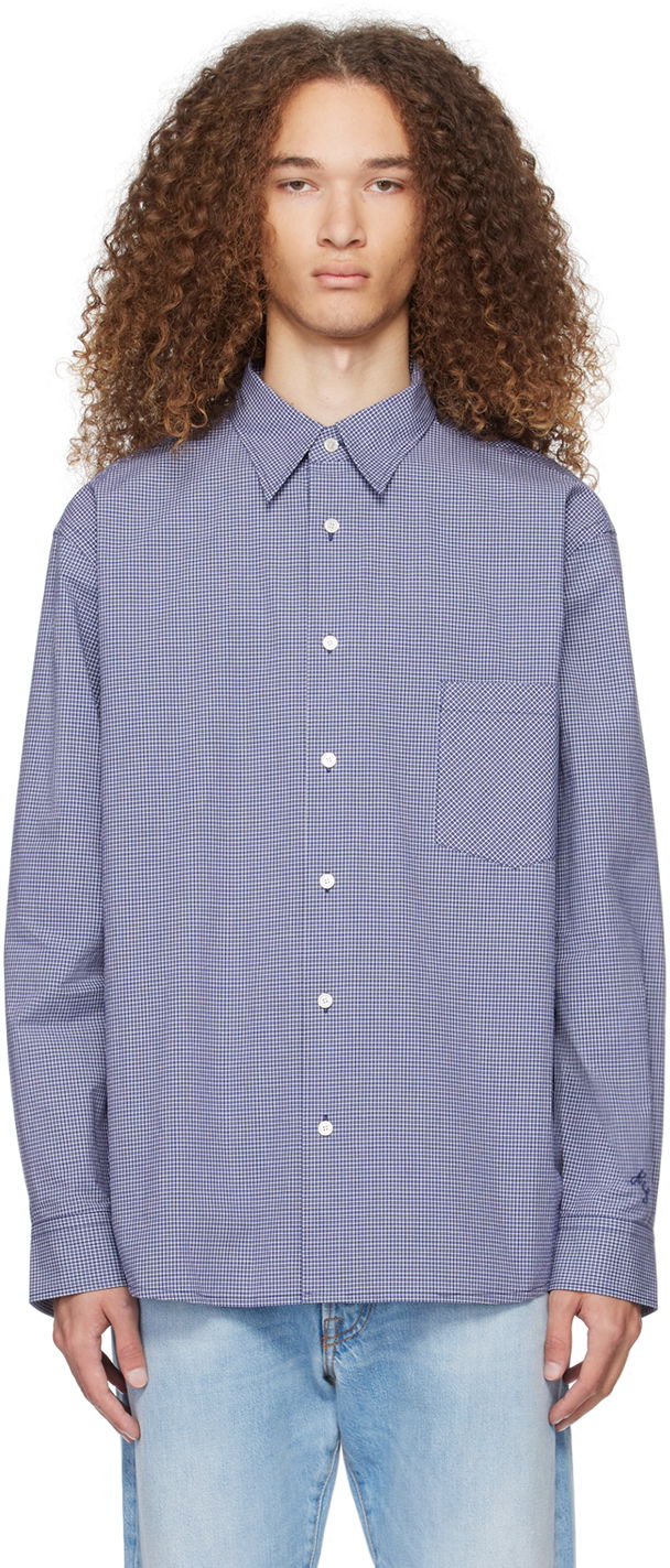 Košeľa Acne Studios Check Shirt Navy | BB0575-