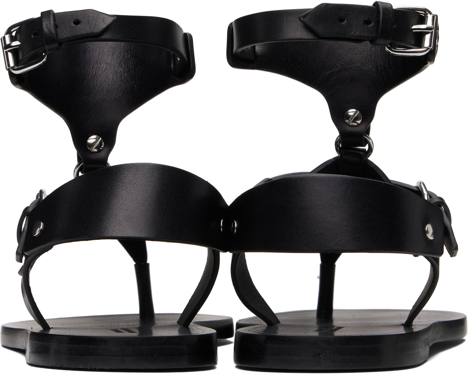 Tenisky a topánky ISABEL MARANT Eveen Leather Thong Sandals Čierna | SD0250FA-C2A02S, 1