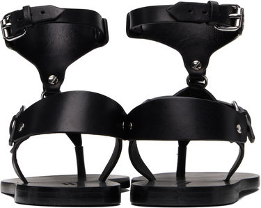 Tenisky a topánky ISABEL MARANT Eveen Leather Thong Sandals Čierna | SD0250FA-C2A02S, 1