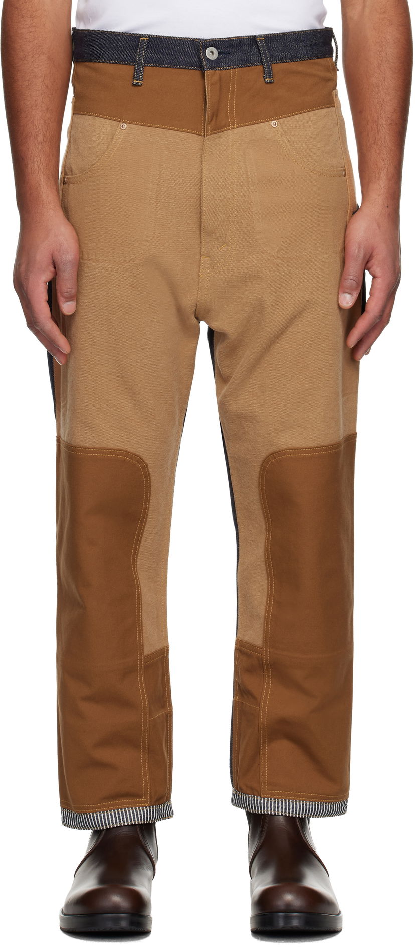 Džínsy Junya Watanabe Junya Watanabe Levi's Edition Paneled Workwear Jeans Hnedá | WP-P206-051