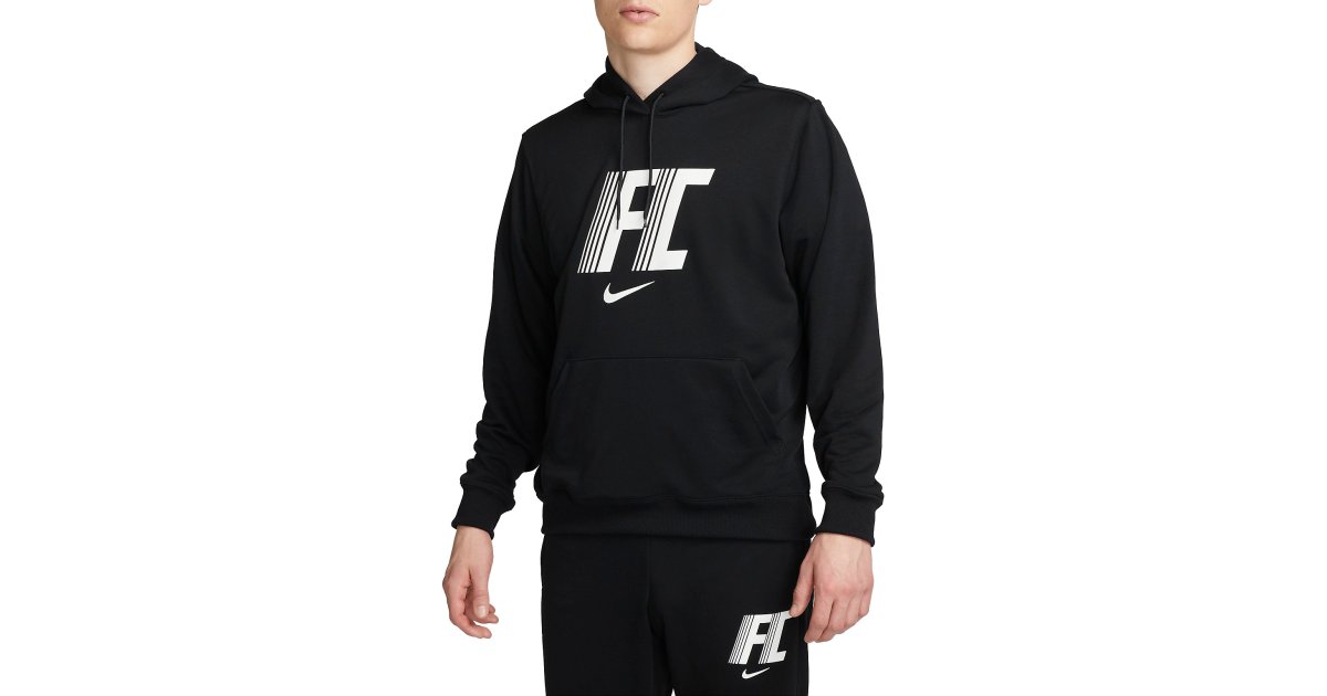 Mikina Nike Dri-FIT FC Fleece Hoodie Čierna | dv9757-010, 1