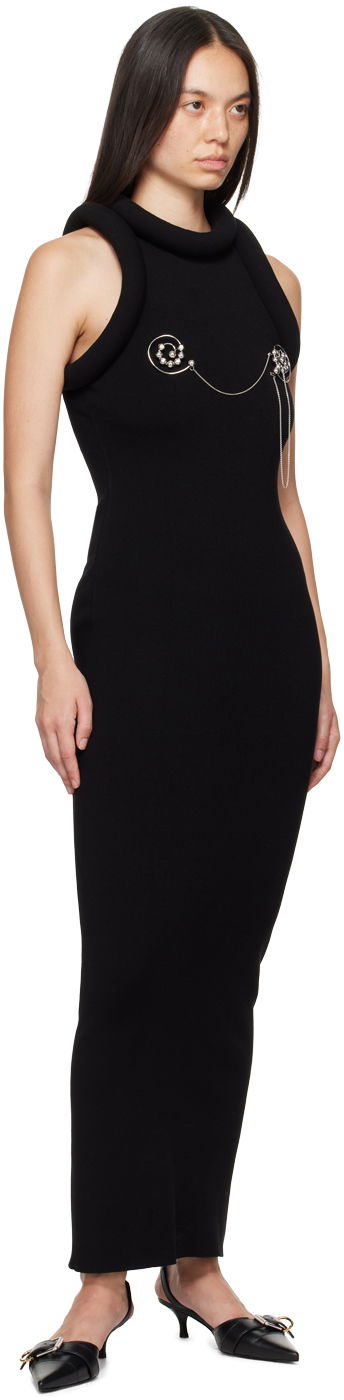 Šaty Jean Paul Gaultier Gaultier 'The Long 3D' Maxi Dress Čierna | 24/30-F-RO238-M077-00, 3