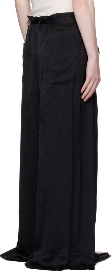 Nohavice Ann Demeulemeester Ann Demeulemeester Bruse Wide Lounge Pants Čierna | B0012744-FA611-099, 2