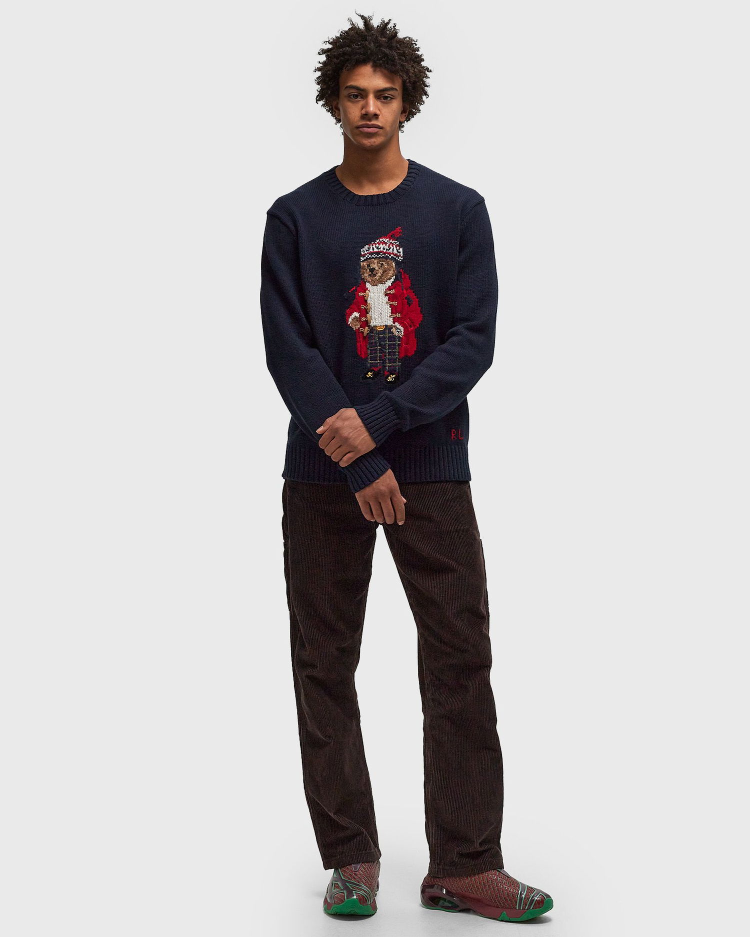 Sveter Polo by Ralph Lauren Bear Embroidered Pullover Modrá | 710952384001, 1