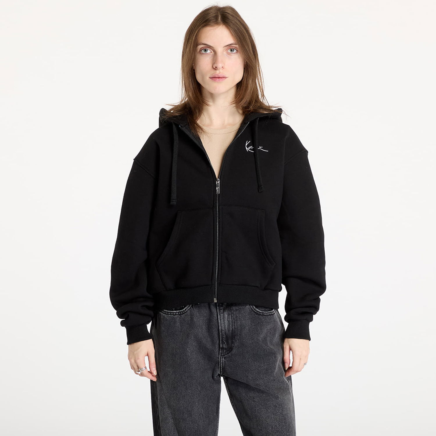 Mikina Karl Kani Chest Signature Essential Čierna | 6122392, 0