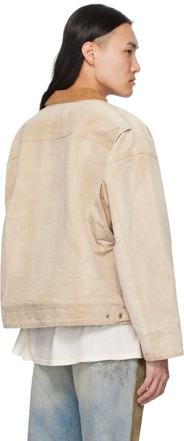 Bunda Rhude Rhude Logo Workwear Jacket Béžová | RHSS25JA01456, 2