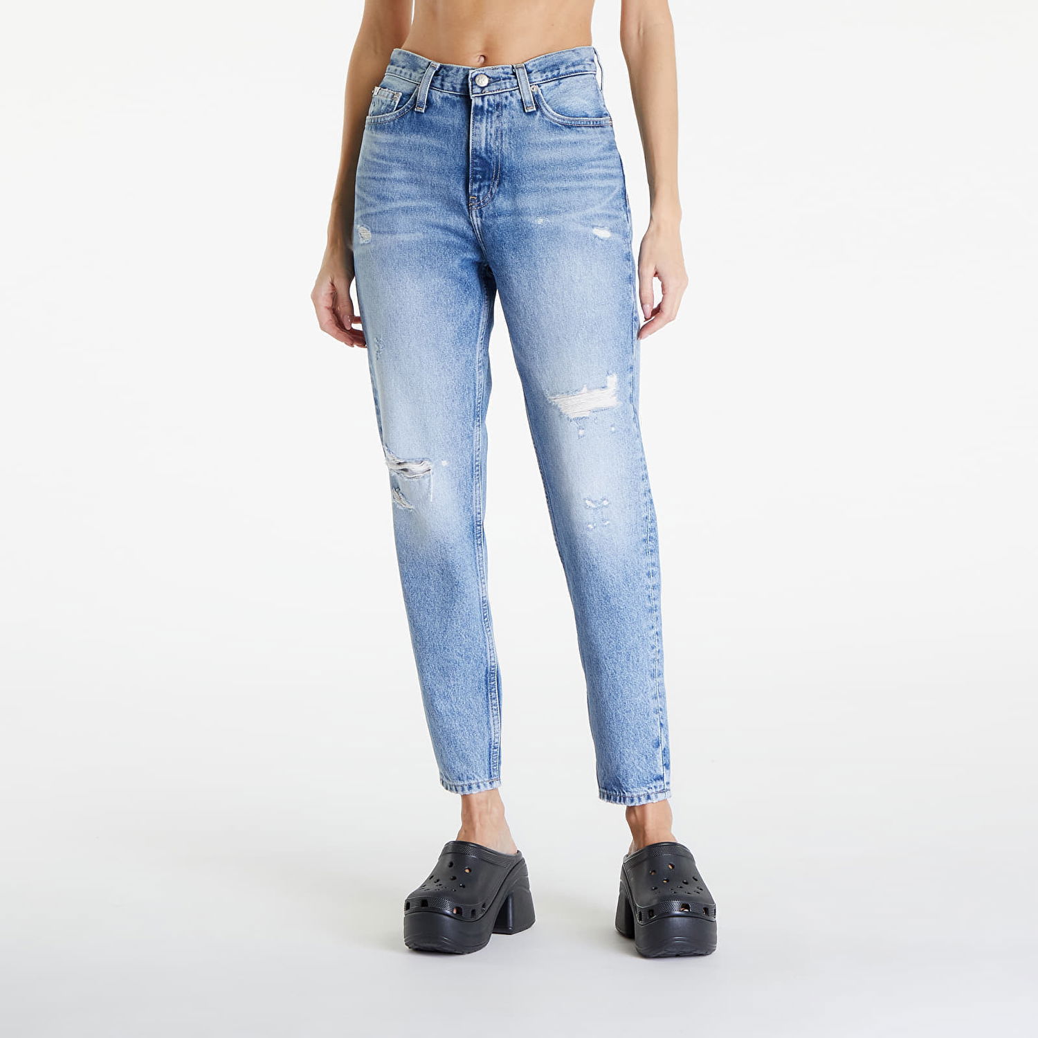 Džínsy CALVIN KLEIN Mom Jean Denim Light Modrá | J20J223310 1AA, 0