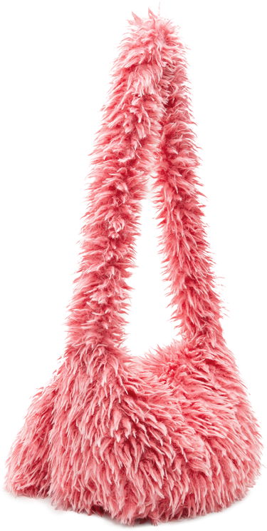 Taška cez rameno ERL ERL Faux-Fur Messenger Bag Ružová | ERL10K016, 4