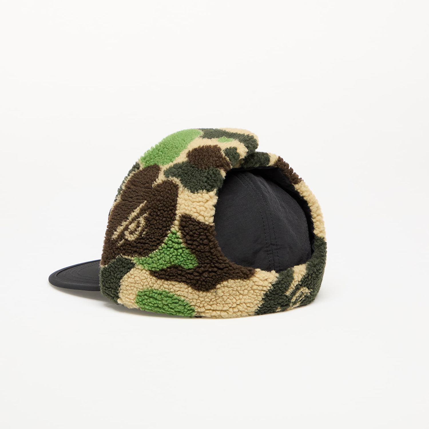 Šiltovka BAPE A BATHING APE Abc Camo Puffy Flight Cap Čierna | 001CPK801007M BLK, 1