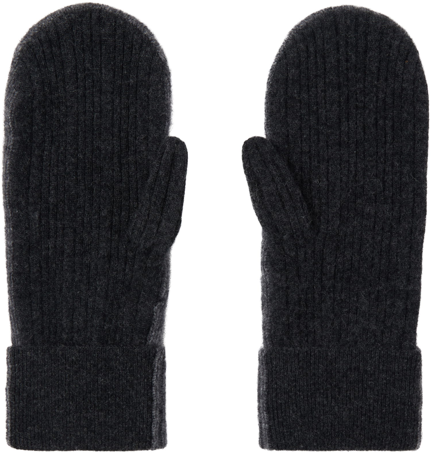Rukavice GANNI GANNI Cashmere Blend Knit Mittens Šedá | A6490, 1