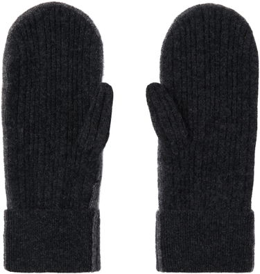 Rukavice GANNI GANNI Cashmere Blend Knit Mittens Šedá | A6490, 1