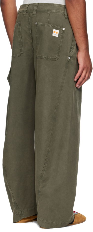 Nohavice JW Anderson Twisted Seam Trousers Zelené | TR0423-PG1600, 2