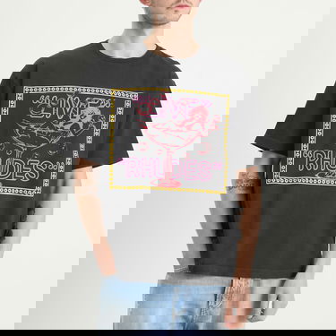 Tričko Rhude Rhude Live Graphic T-Shirt, Size Large Čierna | RHPF25TT04012-0027, 2