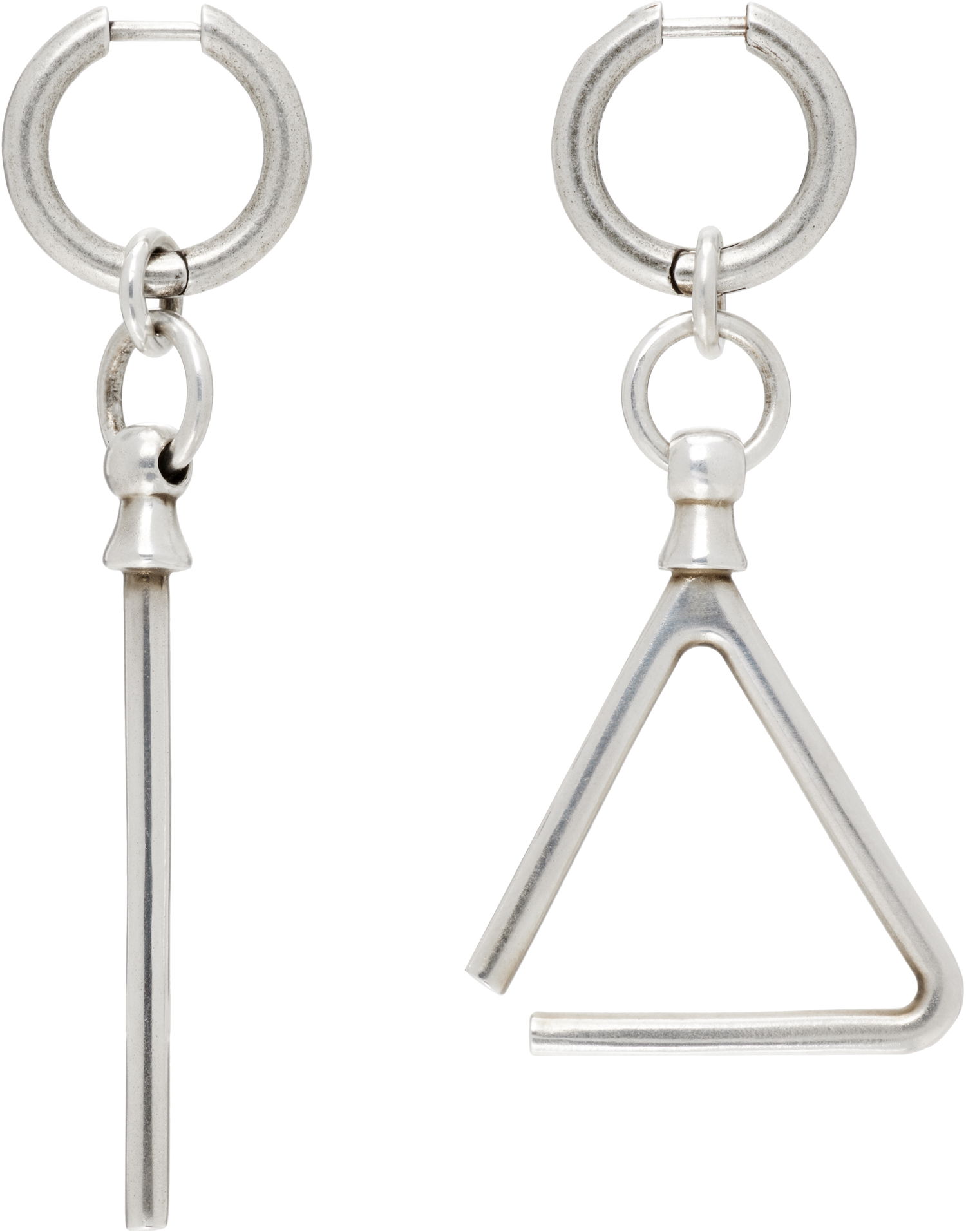 Náušnice Ann Demeulemeester Ann Demeulemeester Adelena Silver-Tone Metal Drop Earrings Metalická | B0013041-JW020-070, 0