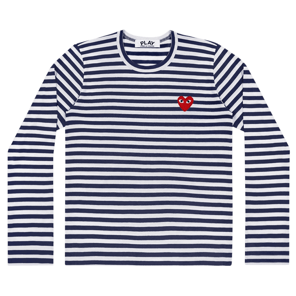 Košeľa Comme des Garçons PLAY Heart Logo Tee Navy | AZ T010 051 1, 0