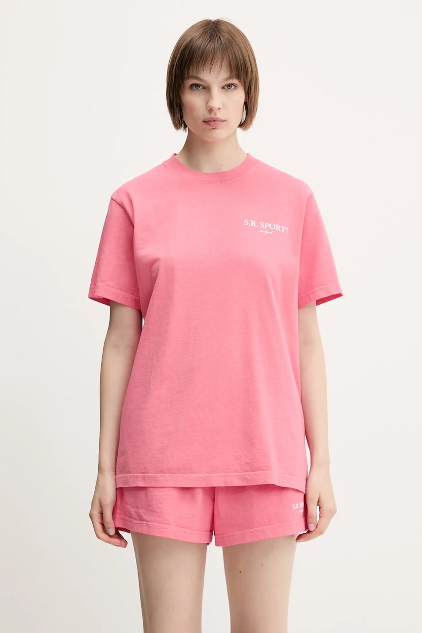 Tričko Sporty & Rich Sporty & Rich Wimbledon T-Shirt Ružová | TO043612201P139, 0