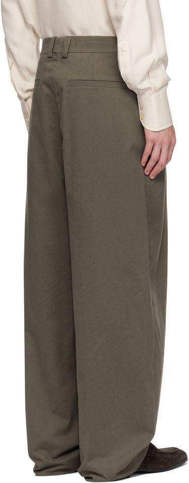 Nohavice FERRAGAMO Ferragamo Inverted Pleats Trousers Zelené | 782861, 2