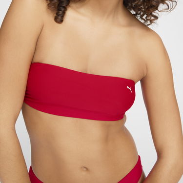 Plavky Puma PUMA Women's Bandeau Top Červená | 938347_02, 3