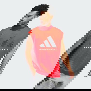 Tielko adidas Performance Basketball Sleeveless T-Shirt Červená | JE3770, 2