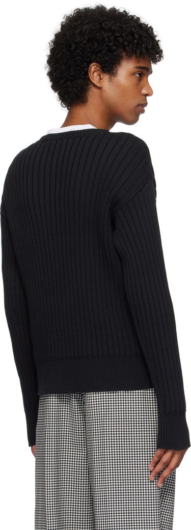 Sveter Marni Marni Cable Logo Crewneck Sweater Čierna | GCMG0430A0 UFC950, 2