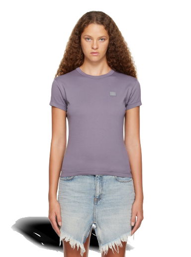 Tričko Acne Studios Patch T-Shirt Fialová | CL0203-