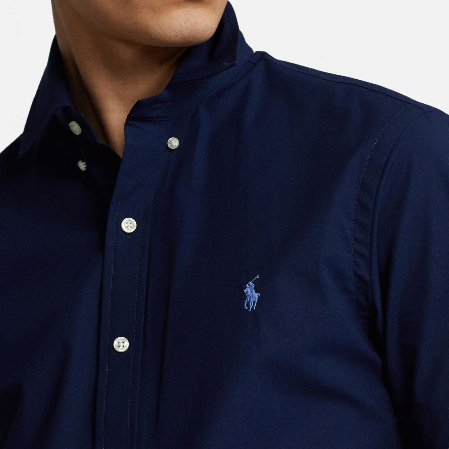 Košeľa Polo by Ralph Lauren Polo Ralph Lauren Slim-Fit Stretch-Cotton Poplin Shirt Navy | 710872955003, 0