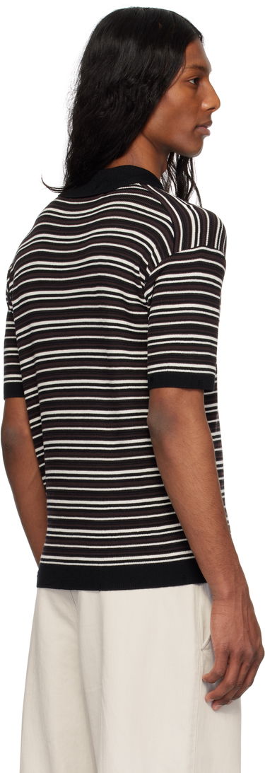 Polo tričko Andersson Bell Andersson Bell Striped Sweater Polo Čierna | atb1286m, 2