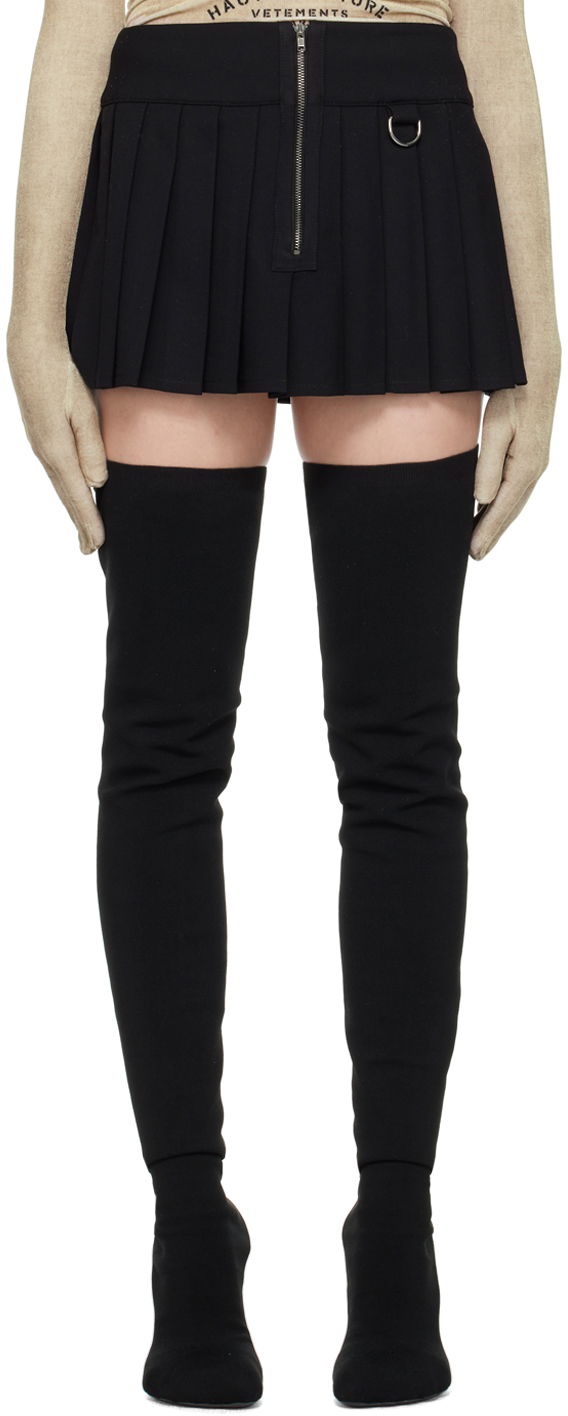 Sukňa VETEMENTS Pleated Miniskirt Čierna | WE64SK120B